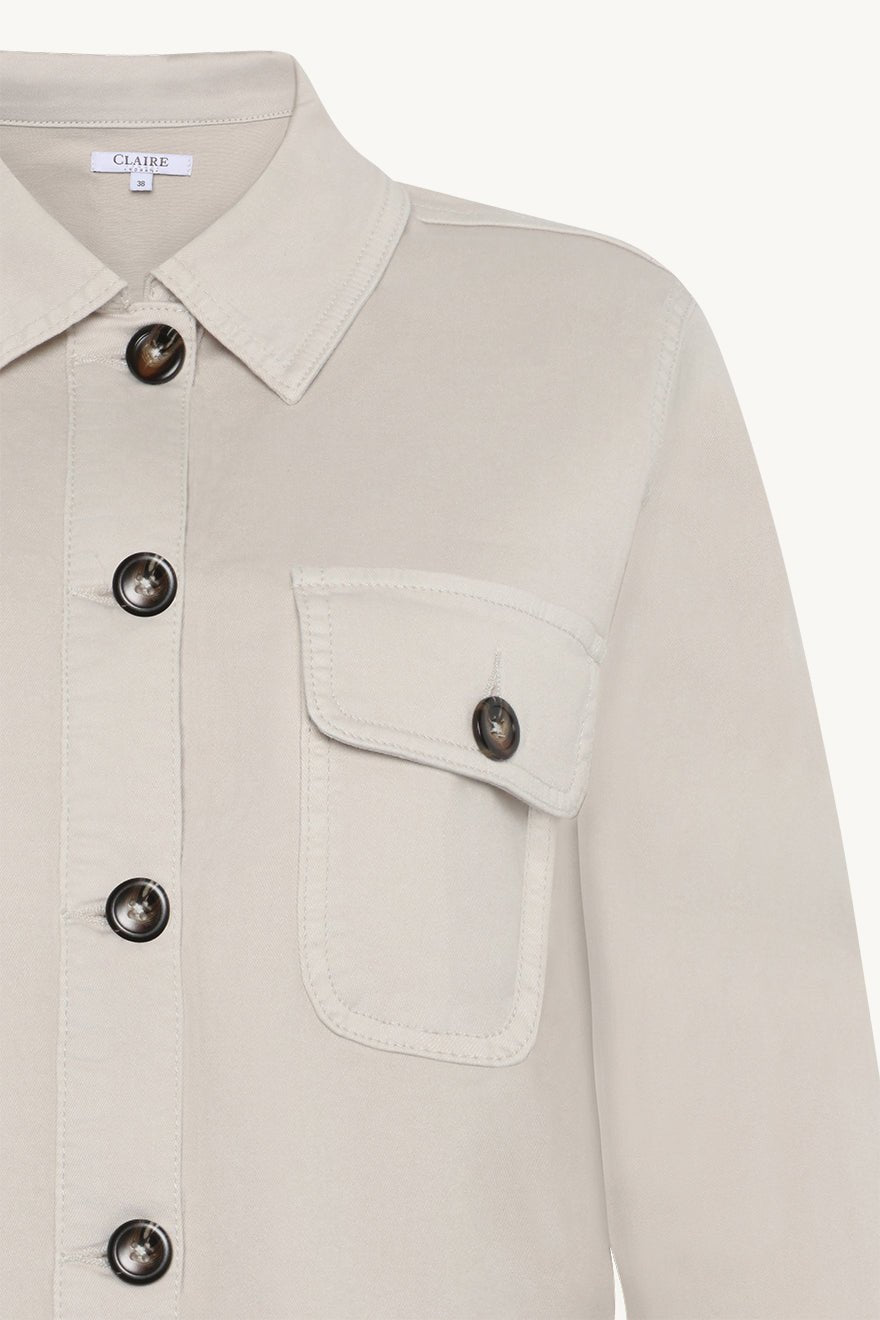 Elana Shirt Sand Stone | Skjorter og bluser | Smuk