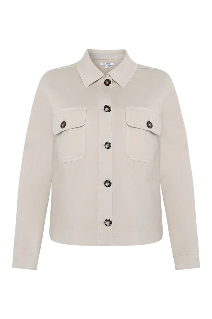 Elana Shirt Sand Stone | Skjorter og bluser | Smuk