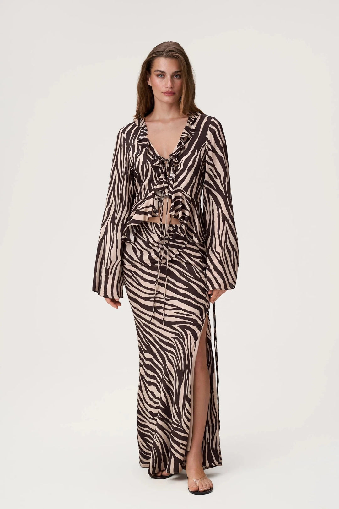 Elba Skirt Brown Zebra | Skjørt | Smuk