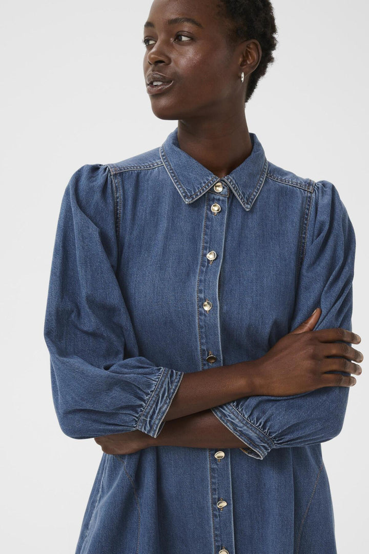 Eleinar Dress Medium Blue Denim | Kjoler | Smuk