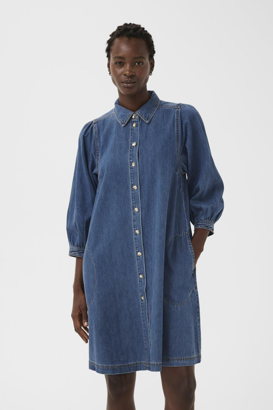 Eleinar Dress Medium Blue Denim | Kjoler | Smuk