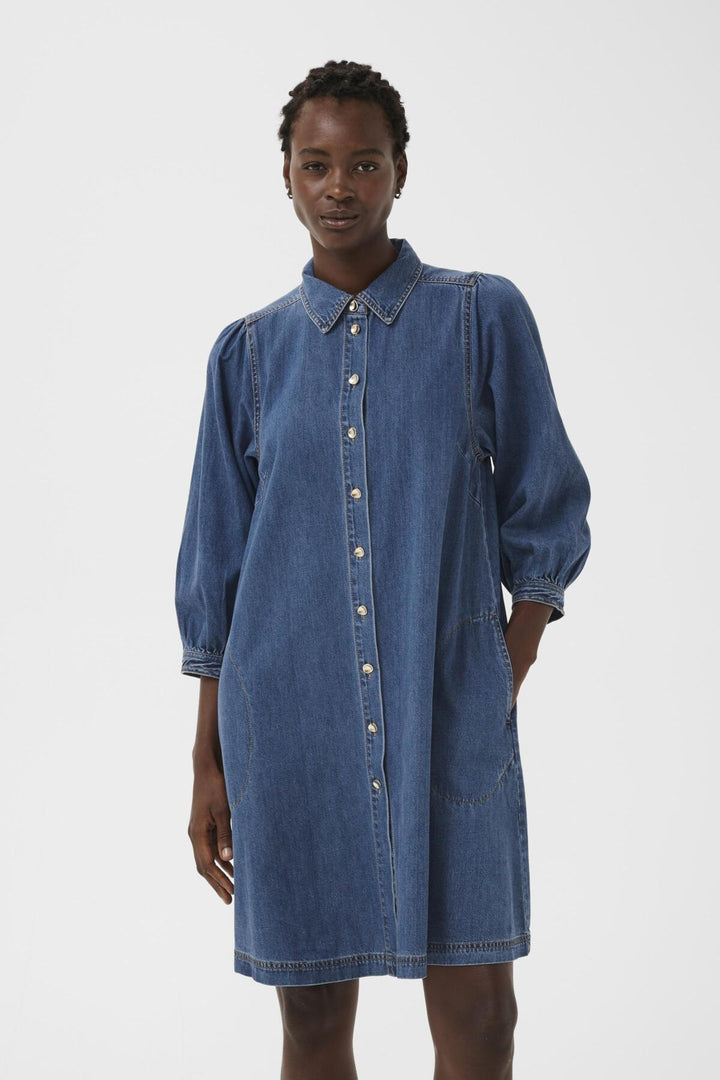 Eleinar Dress Medium Blue Denim | Kjoler | Smuk