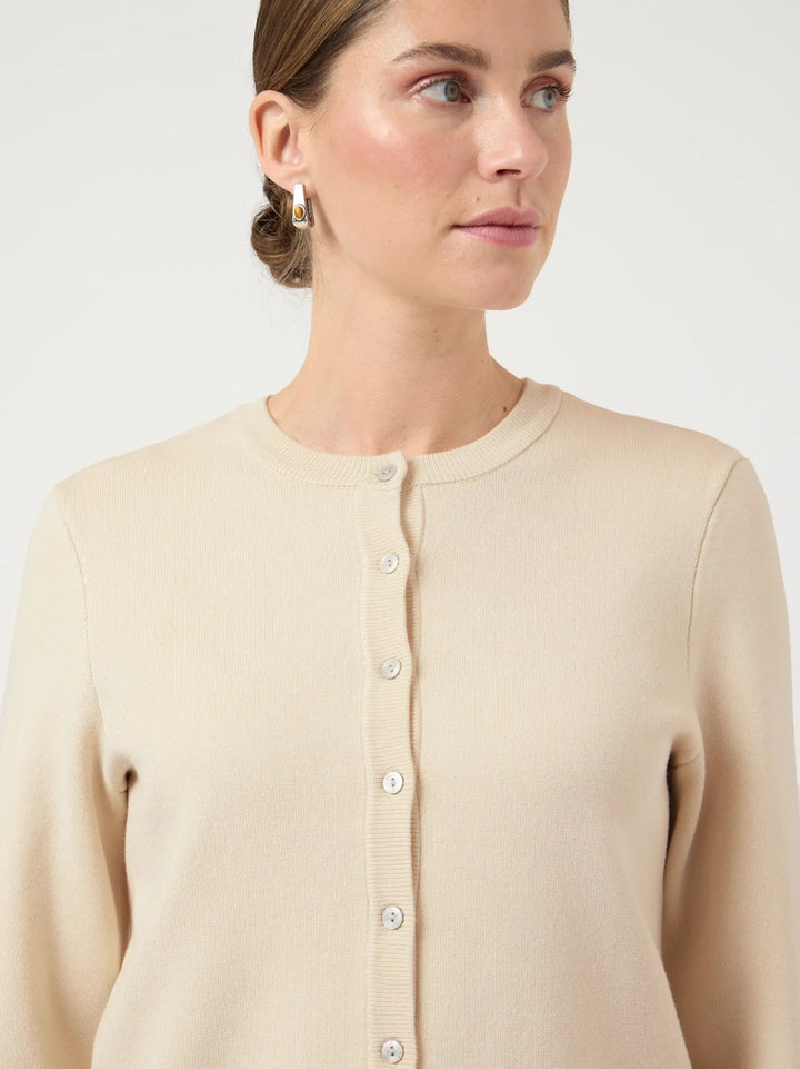Elena Ls Knit Cardigan Birch | Genser | Smuk