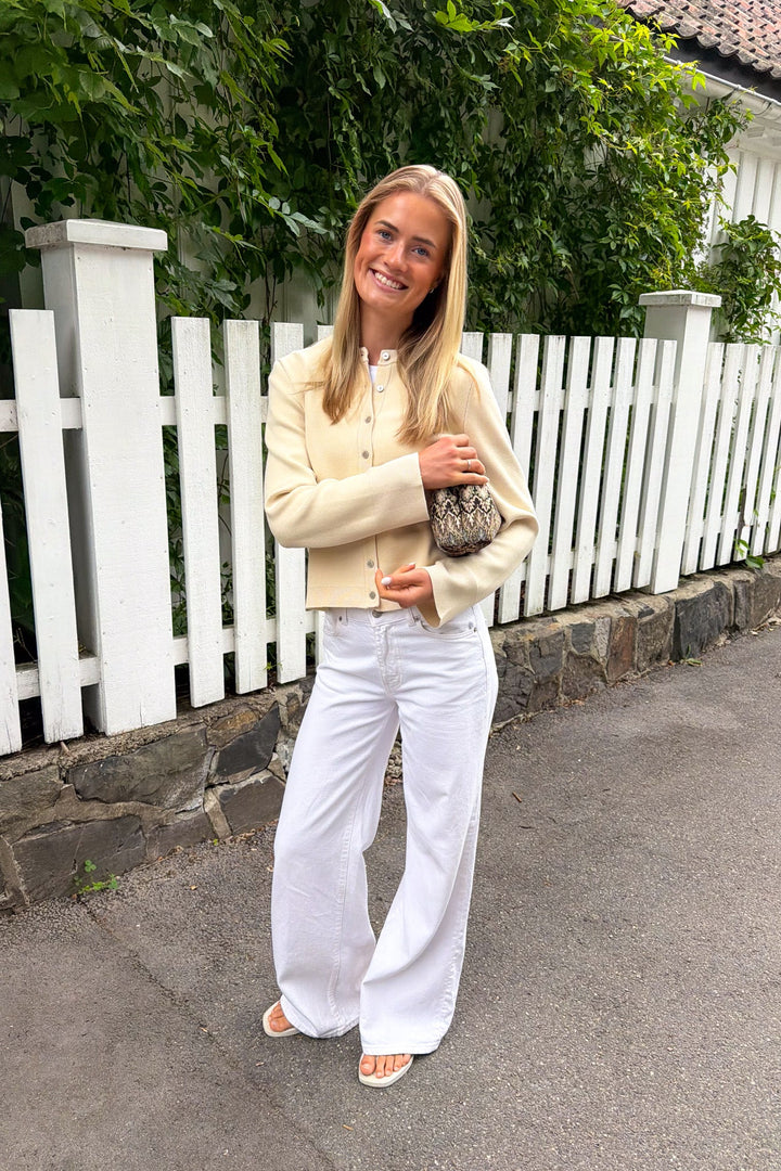 Elena Ls Knit Cardigan Birch | Genser | Smuk