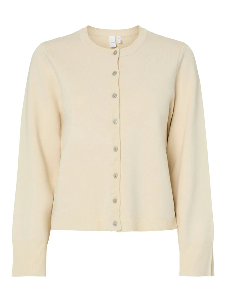 Elena Ls Knit Cardigan Birch | Genser | Smuk
