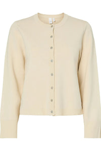 Elena Ls Knit Cardigan Birch