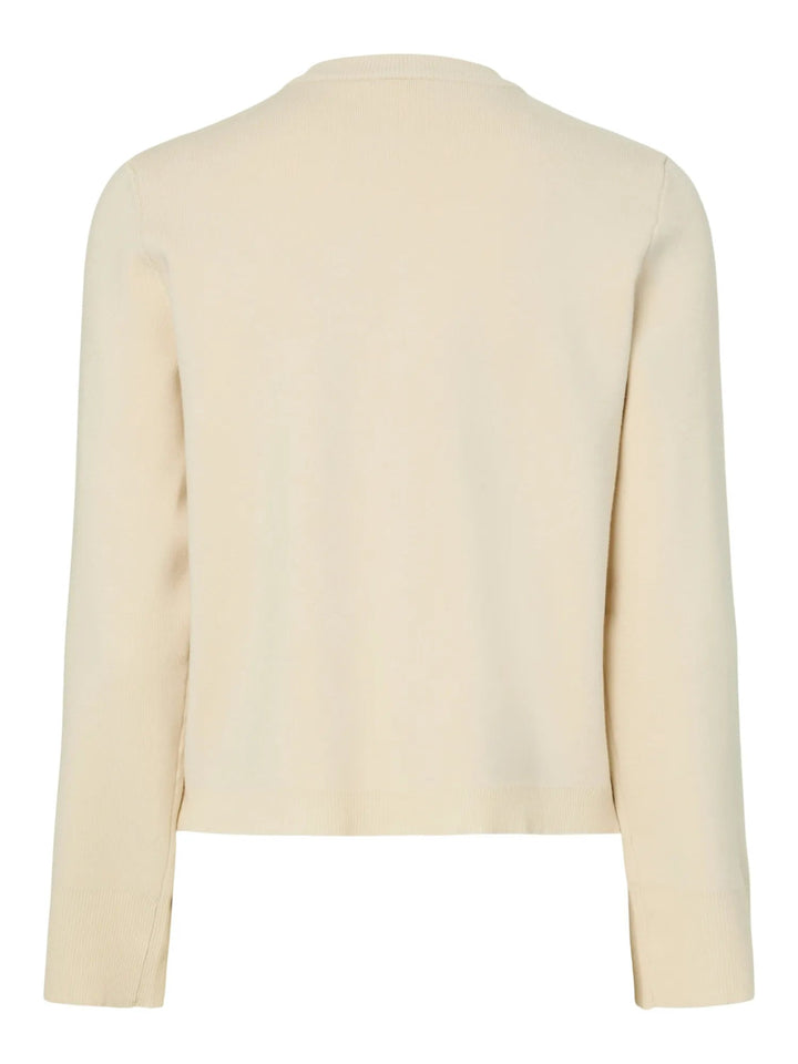 Elena Ls Knit Cardigan Birch | Genser | Smuk
