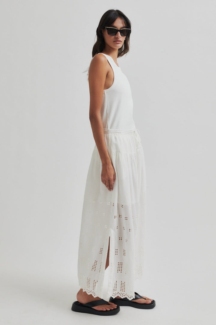 Elenore Skirt White Alyssum | Skjørt | Smuk - Dameklær på nett