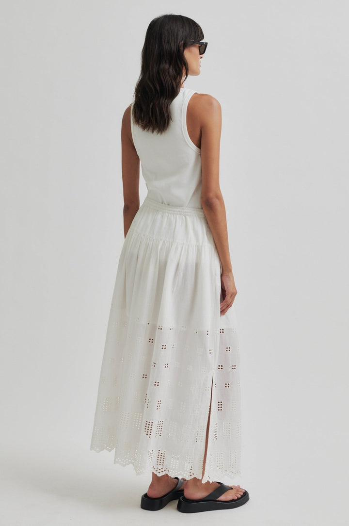 Elenore Skirt White Alyssum | Skjørt | Smuk - Dameklær på nett