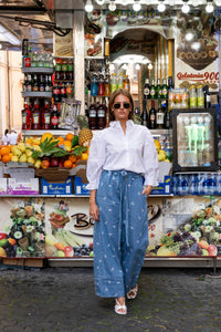 Elida Pant Denim Fiore