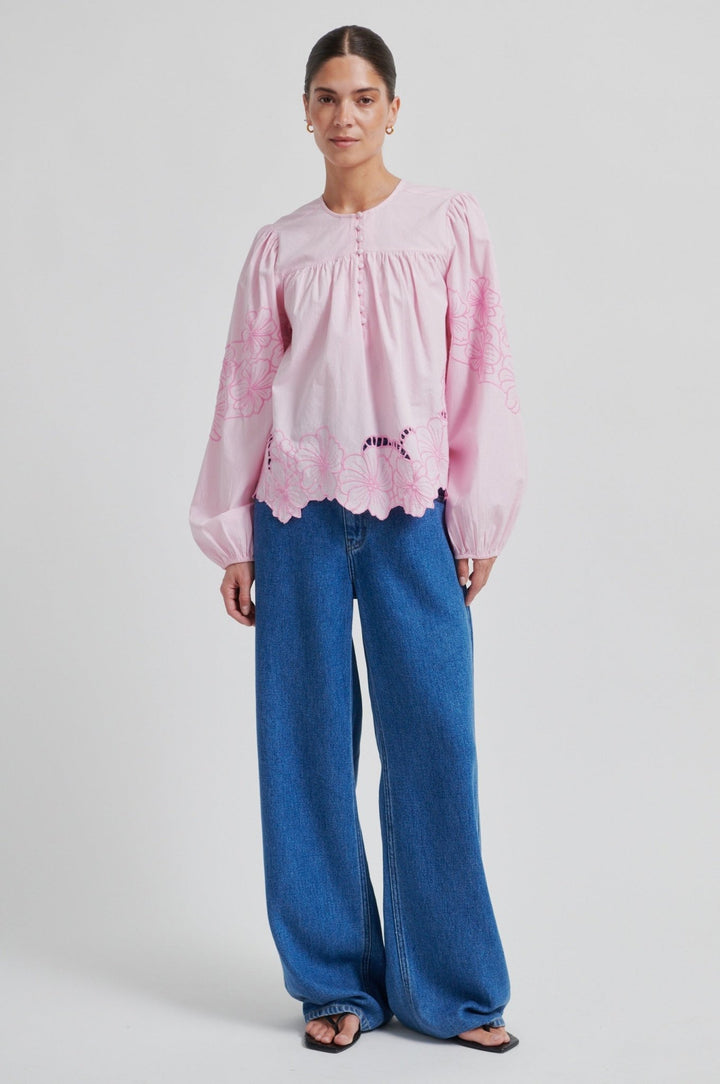 Elinor Blouse Lilac Chiffon | Skjorter og bluser | Smuk