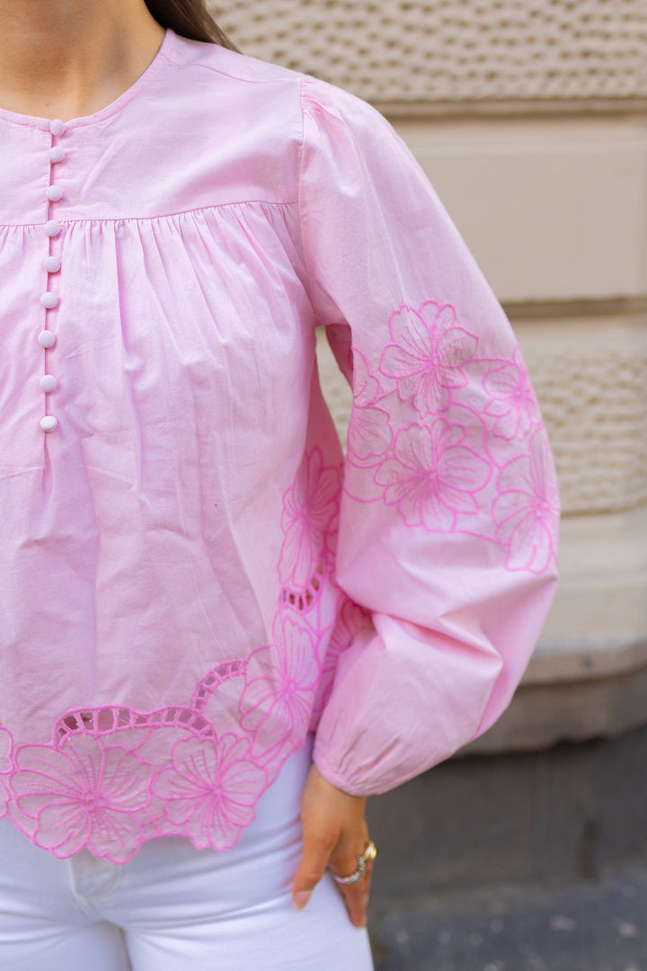 Elinor Blouse Lilac Chiffon | Skjorter og bluser | Smuk