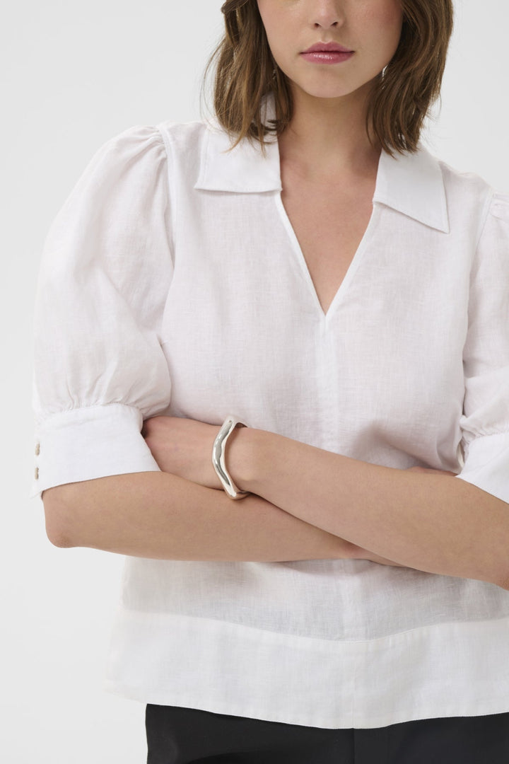 Elinoriw Edith Blouse Pure White | Skjorter og bluser | Smuk