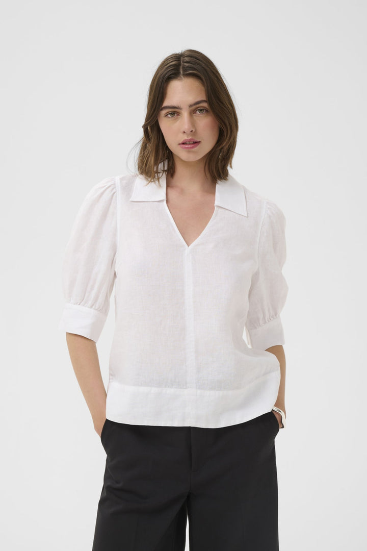 Elinoriw Edith Blouse Pure White | Skjorter og bluser | Smuk