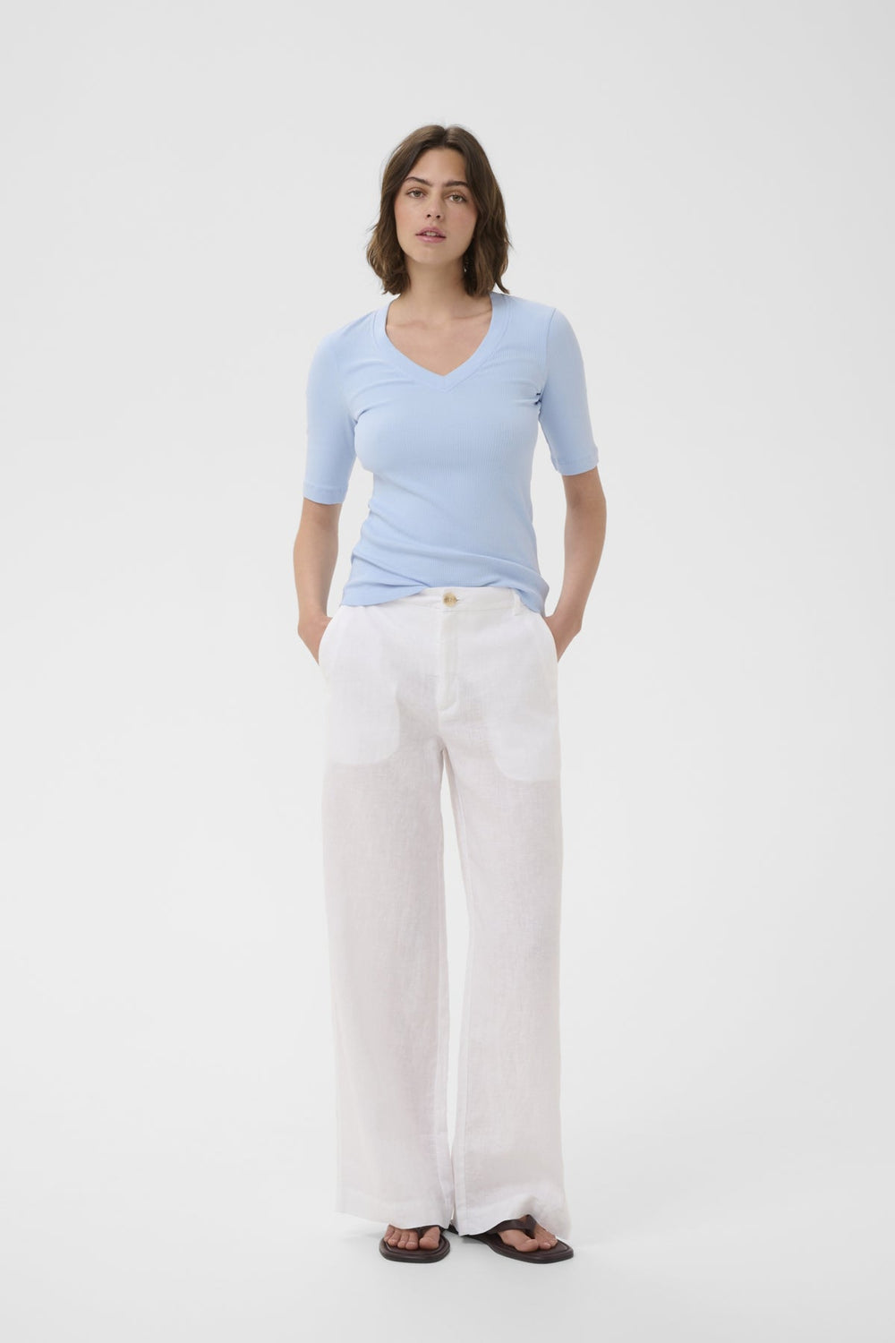 Elinoriw Solina Pants Pure White | Bukser | Smuk