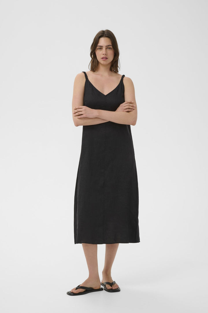 Elinoriw Strap Dress Black | Kjoler | Smuk
