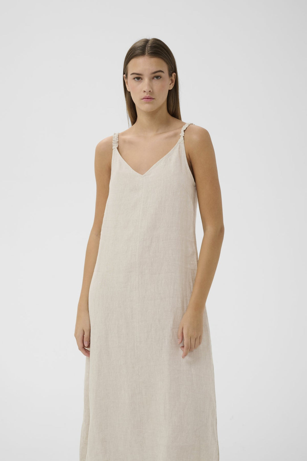 Elinoriw Strap Dress Ecru | Kjoler | Smuk