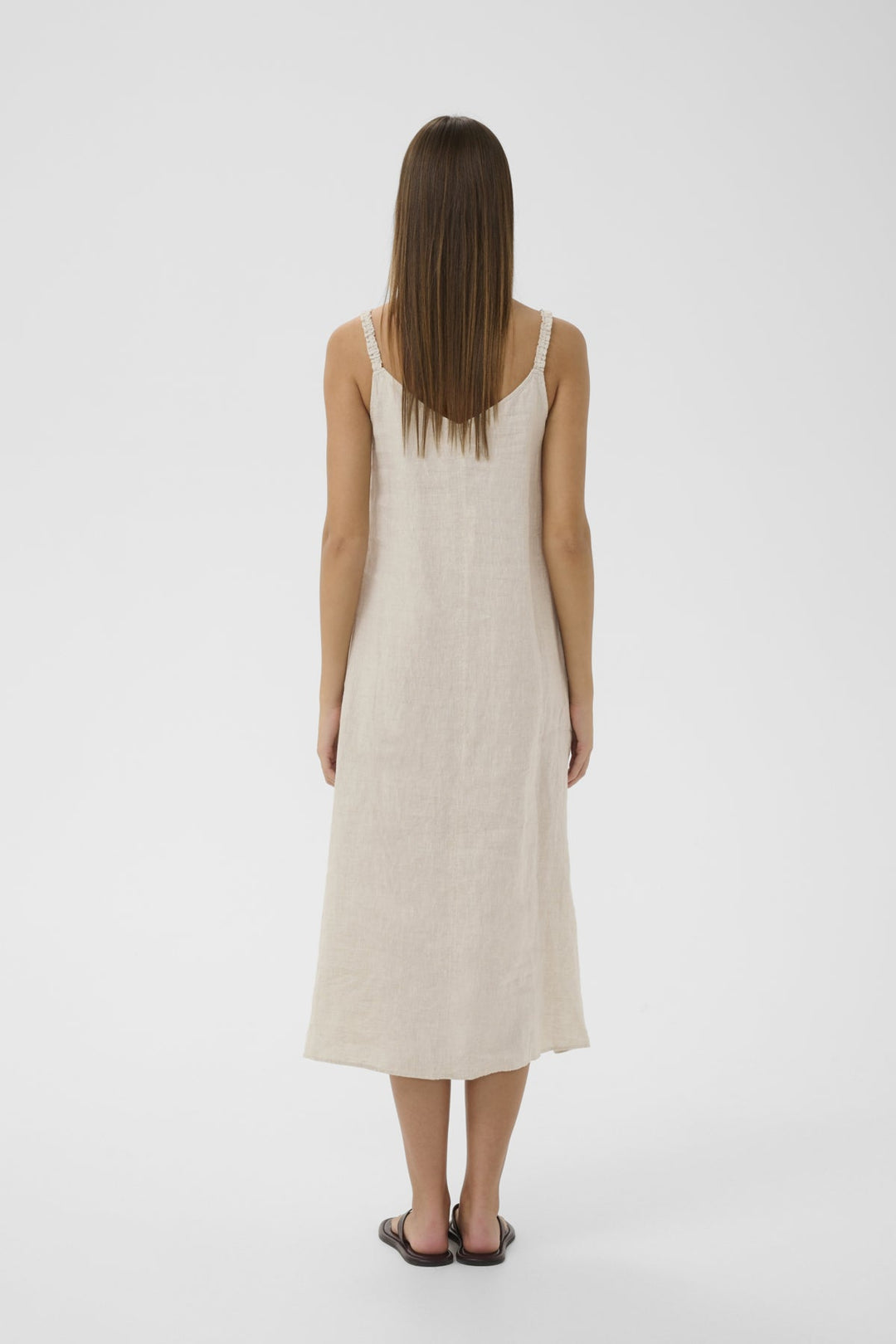 Elinoriw Strap Dress Ecru | Kjoler | Smuk