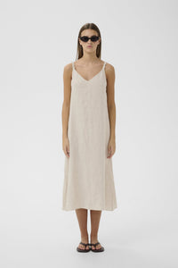 Elinoriw Strap Dress Ecru