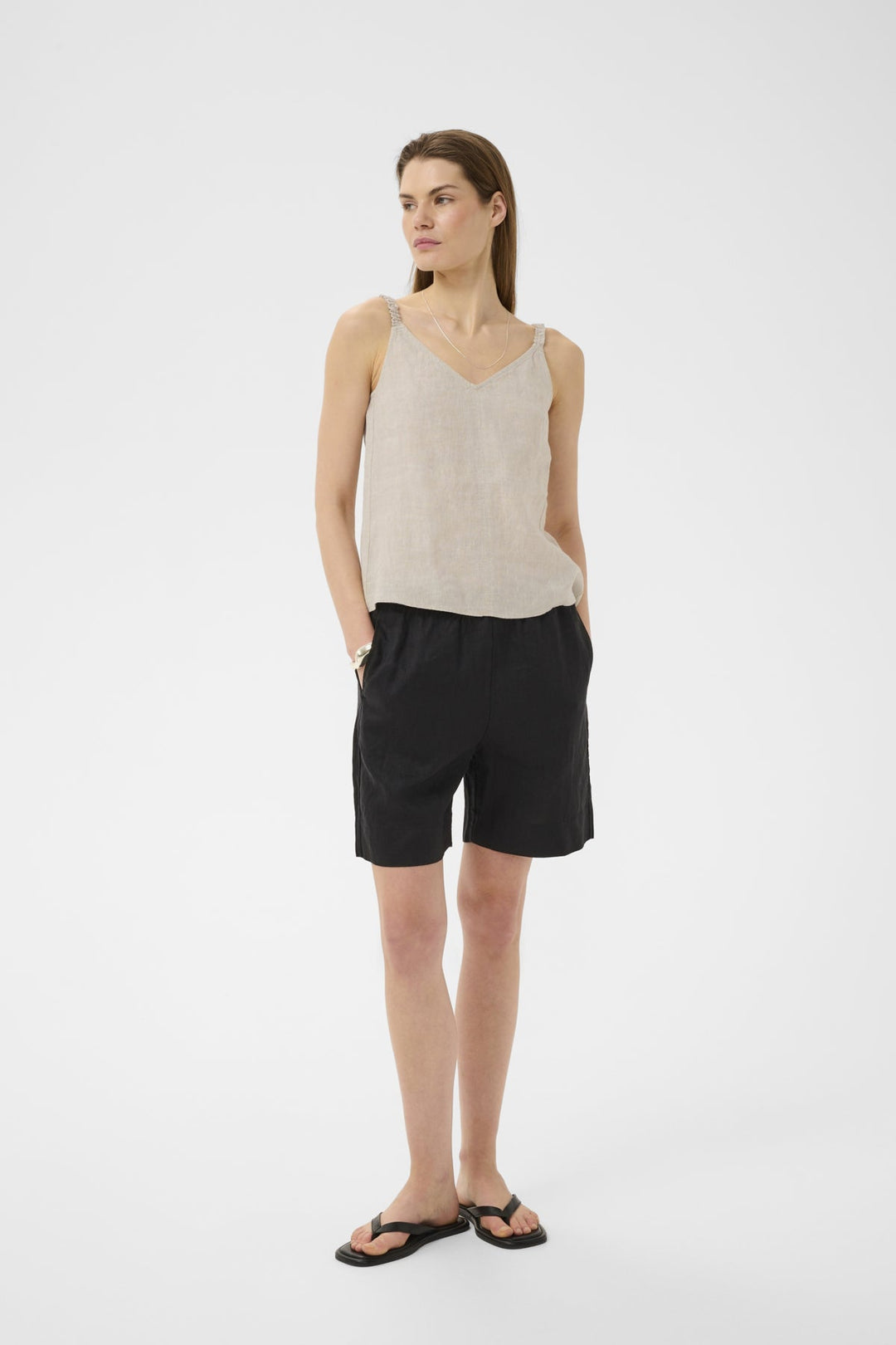 Elinoriw Top Ecru | Skjorter og bluser | Smuk