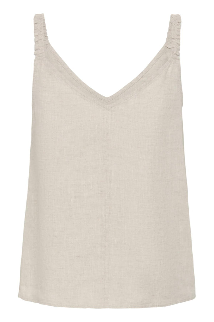 Elinoriw Top Ecru | Skjorter og bluser | Smuk