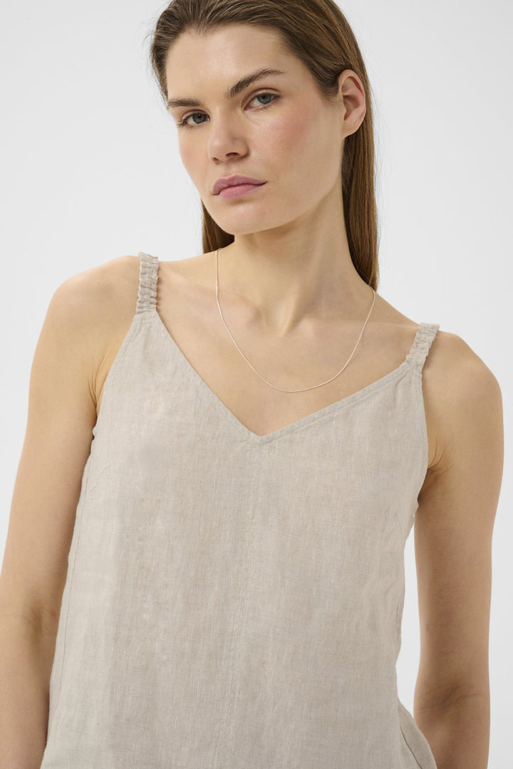 Elinoriw Top Ecru | Skjorter og bluser | Smuk