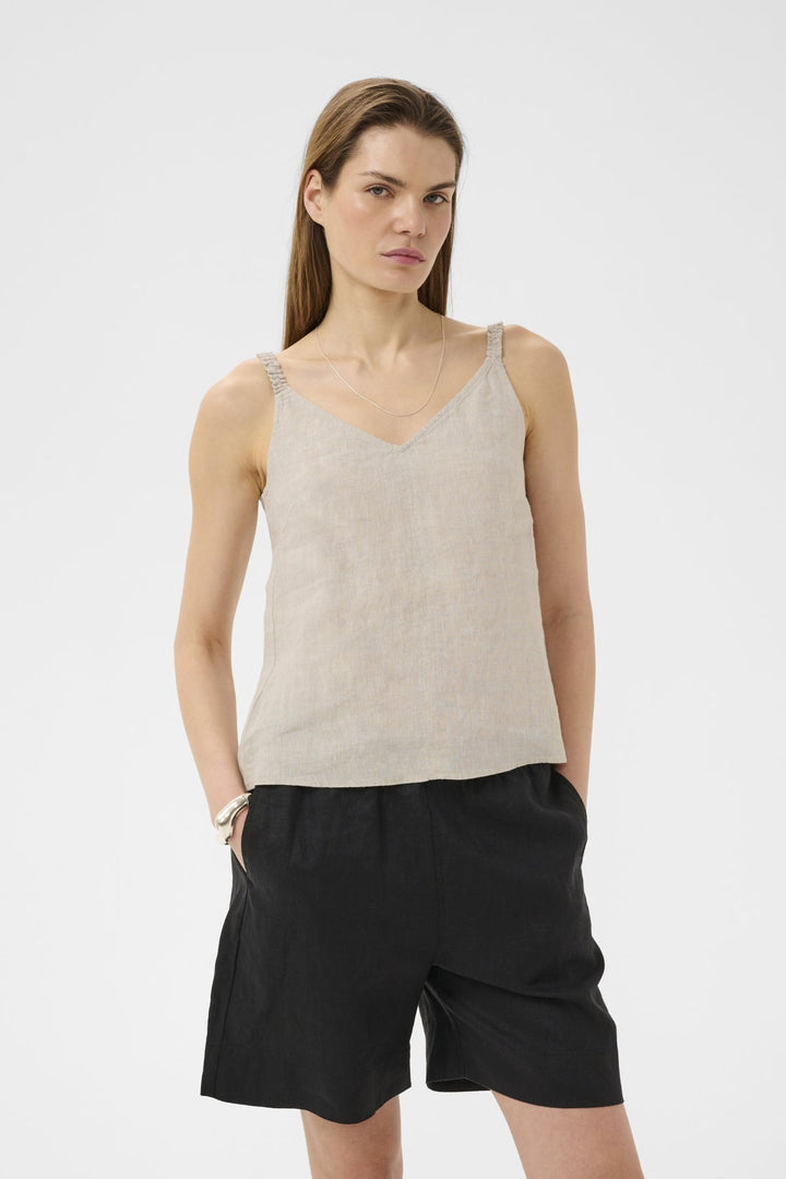 Elinoriw Top Ecru | Skjorter og bluser | Smuk