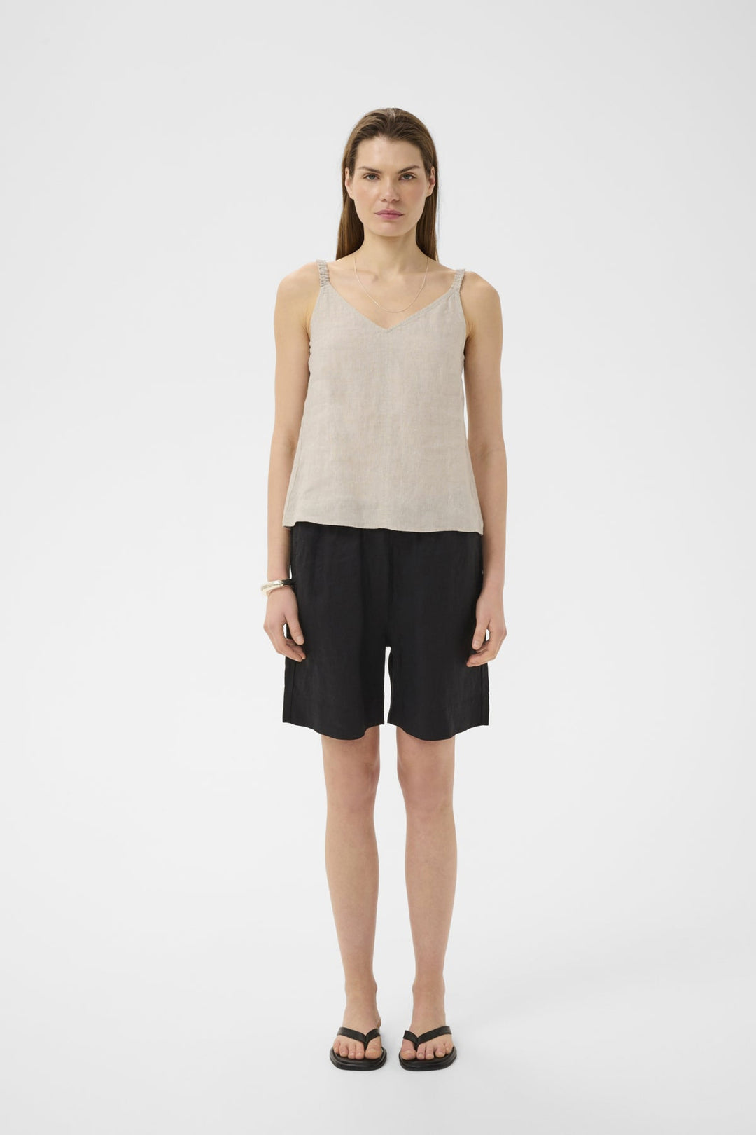 Elinoriw Top Ecru | Skjorter og bluser | Smuk