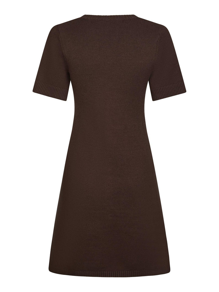 Elise Knit Dress Brown | Kjoler | Smuk - Dameklær på nett