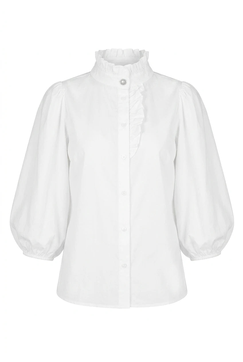 Ella Blouse Sugar White | Skjorter og bluser | Smuk