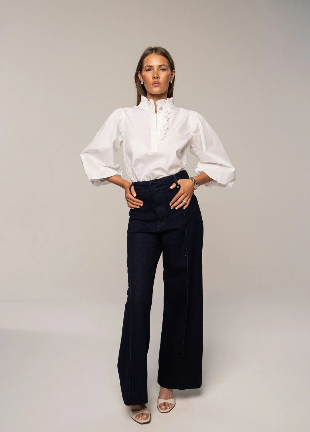 Ella Blouse Sugar White | Skjorter og bluser | Smuk