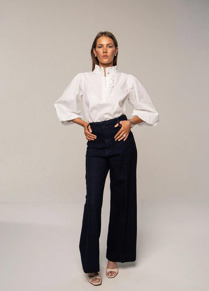 Ella Blouse Sugar White | Skjorter og bluser | Smuk
