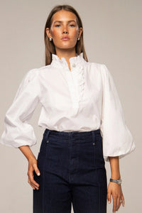 Ella Blouse Sugar White