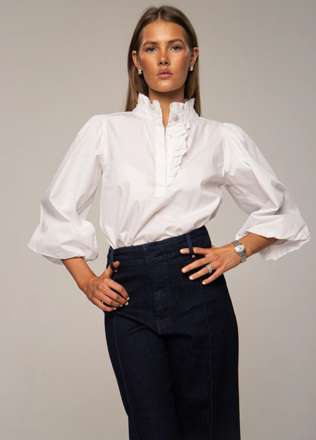 Ella Blouse Sugar White | Skjorter og bluser | Smuk