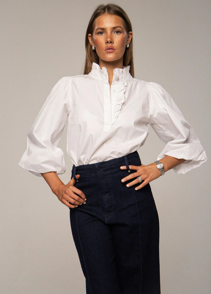 Ella Blouse Sugar White | Skjorter og bluser | Smuk