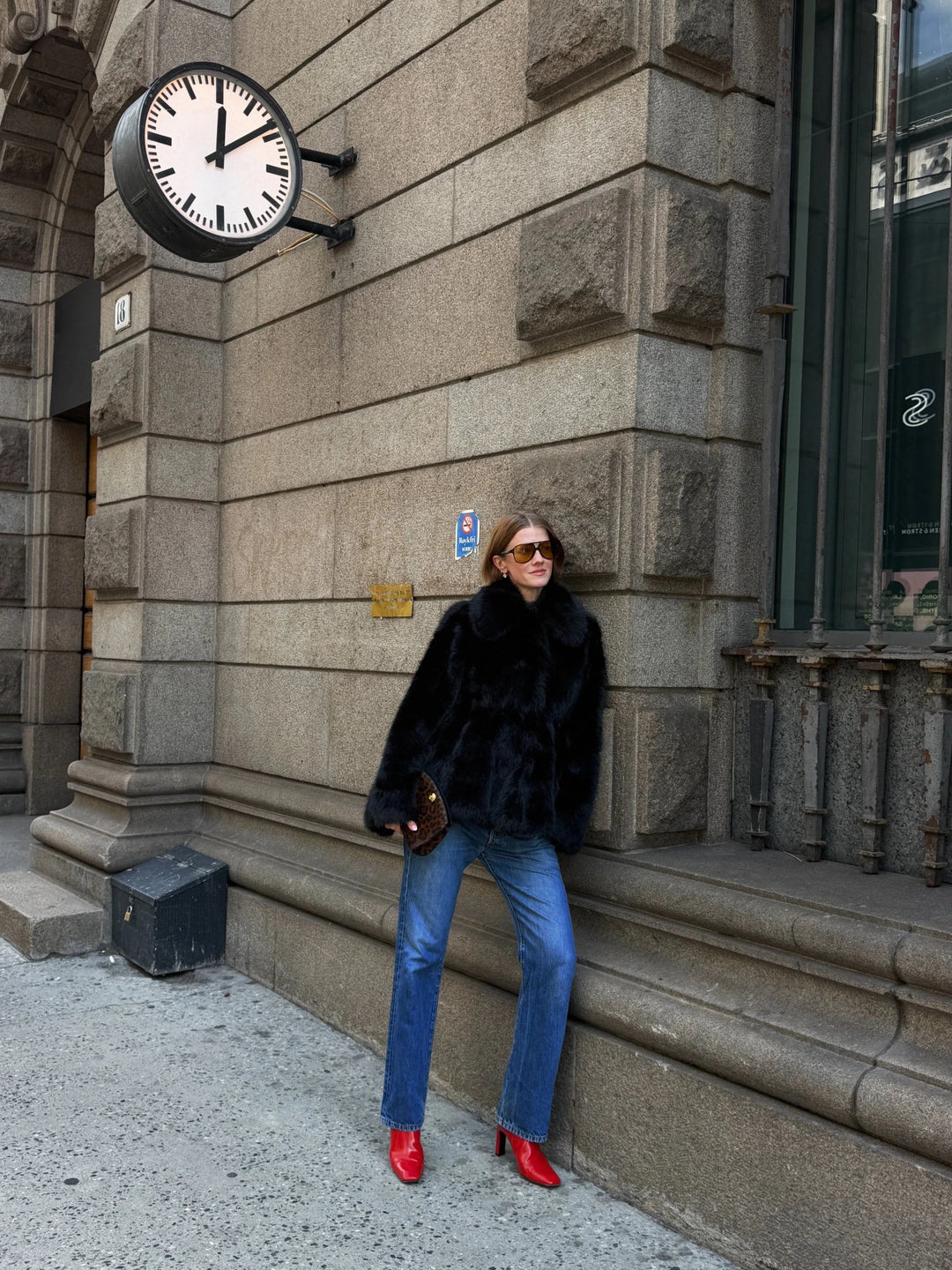 Ellie Fake Fur Jacket Black | Yttertøy | Smuk