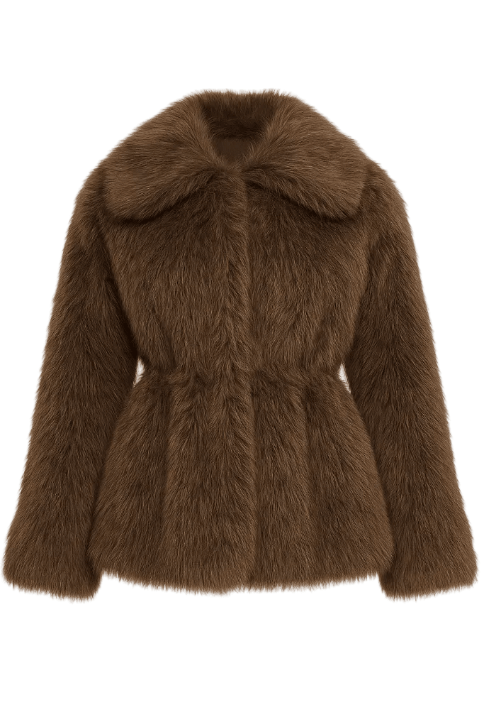 Ellie Fake Fur Jacket Brown | Yttertøy | Smuk