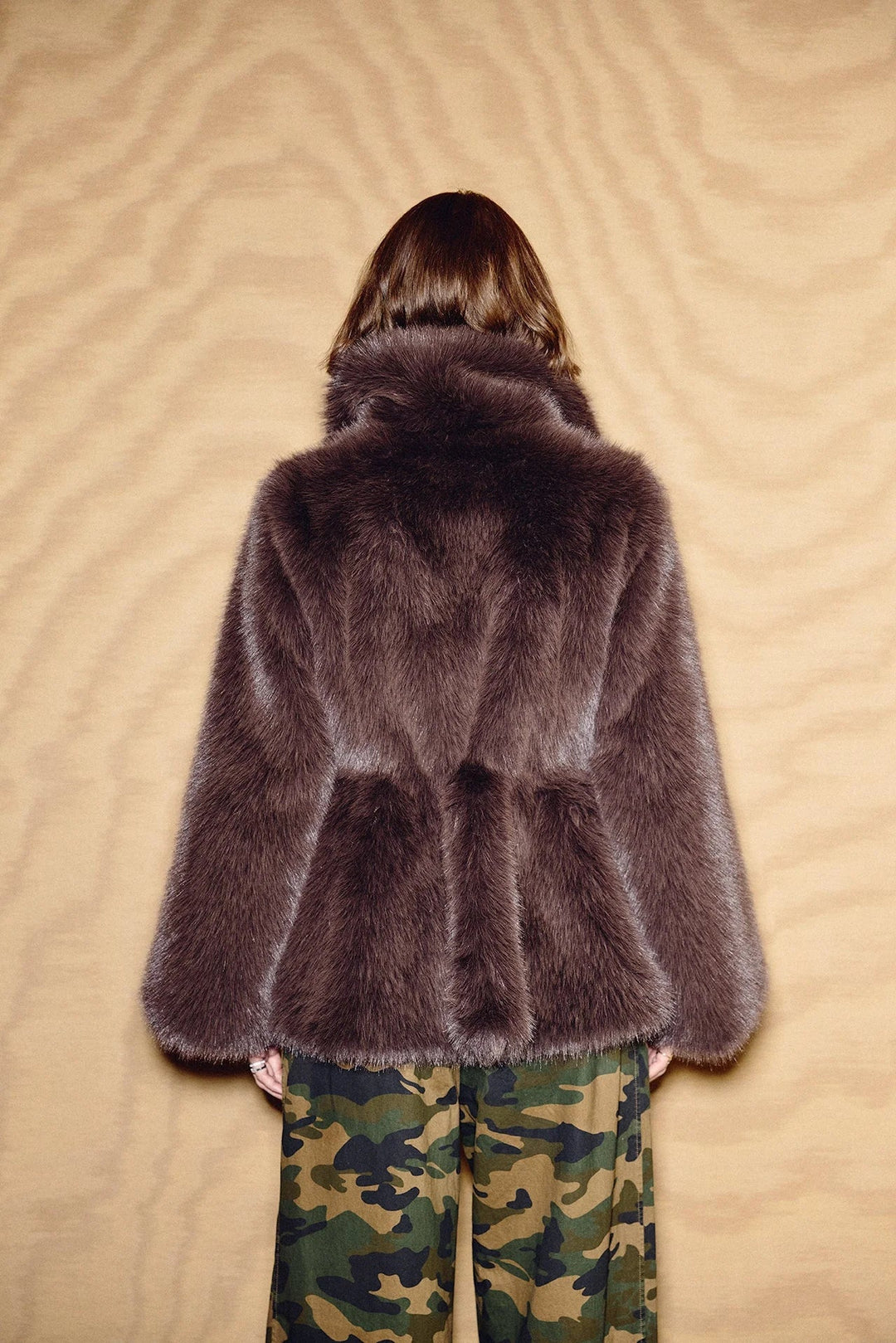 Ellie Fake Fur Jacket Brown | Yttertøy | Smuk