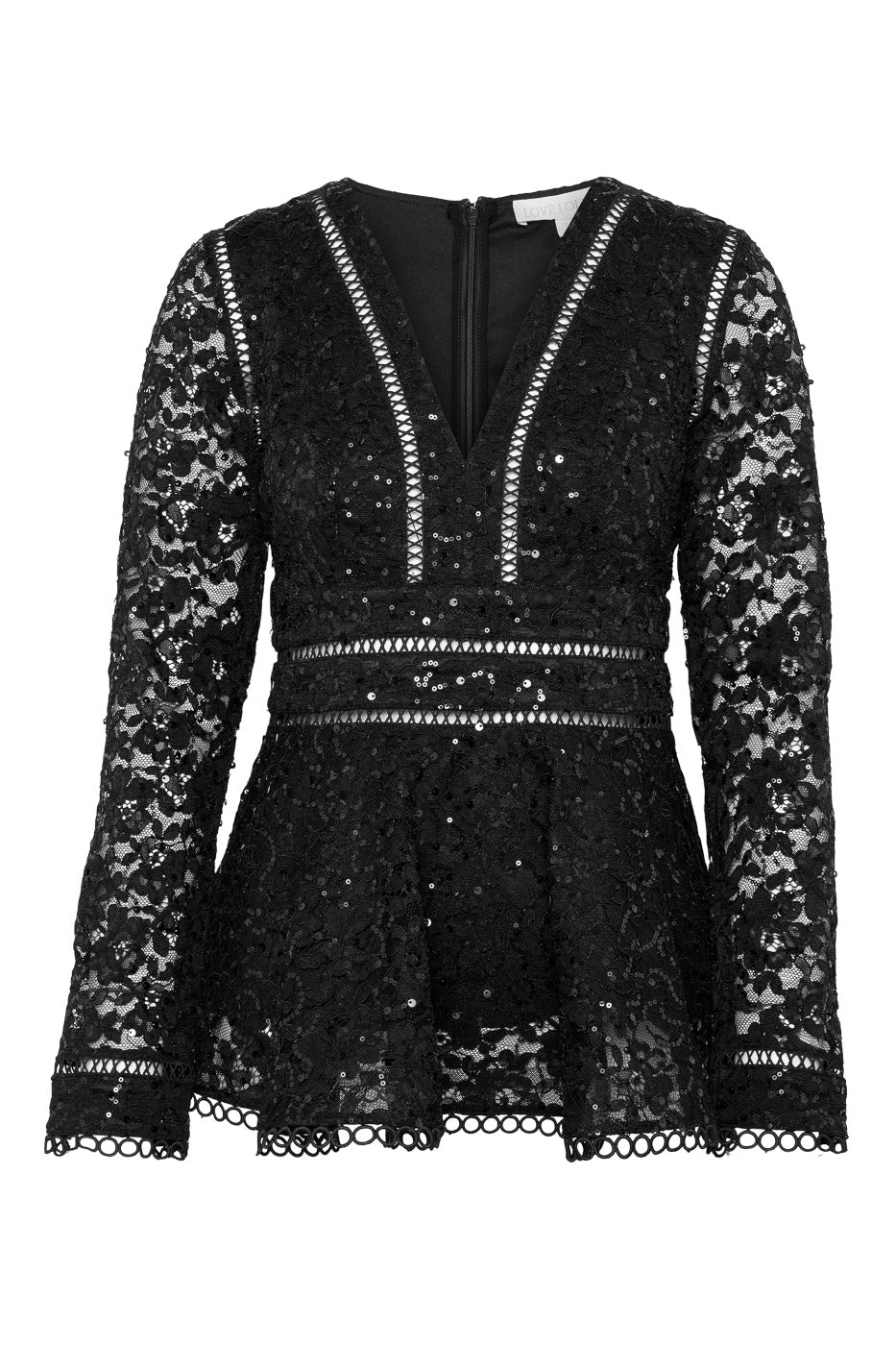 Ellie Top Black Lace | Skjorter og bluser | Smuk - Dameklær på nett