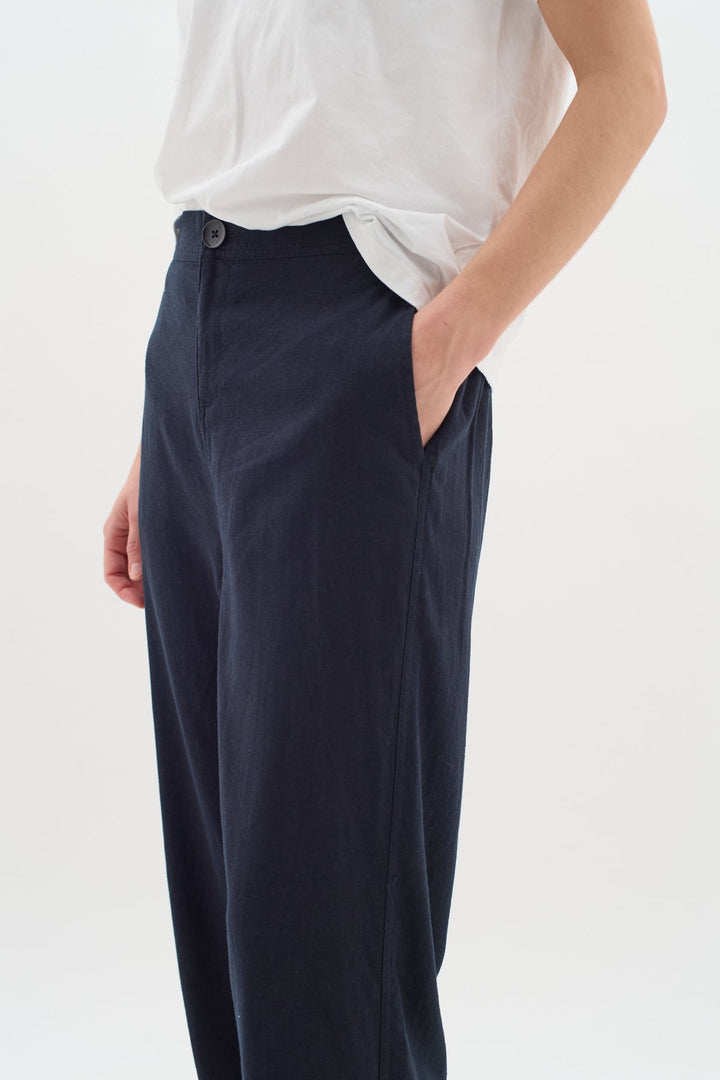 Ellieiw Pants Marine Blue | Bukser | Smuk - Dameklær på nett