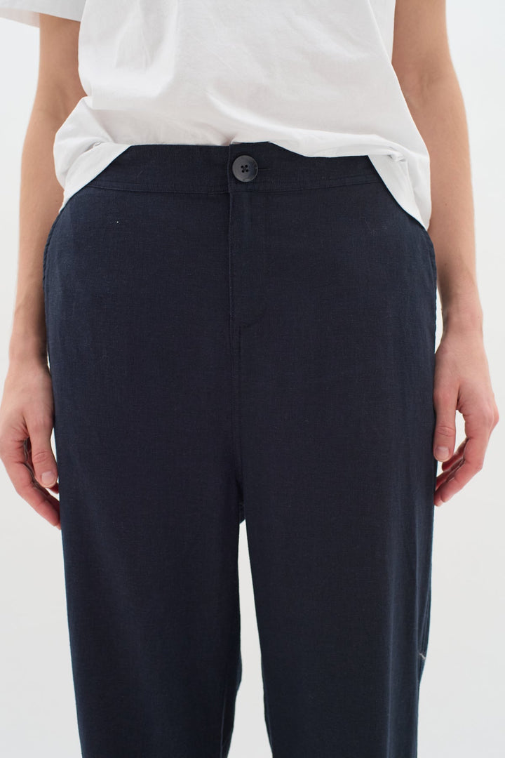 Ellieiw Pants Marine Blue | Bukser | Smuk - Dameklær på nett