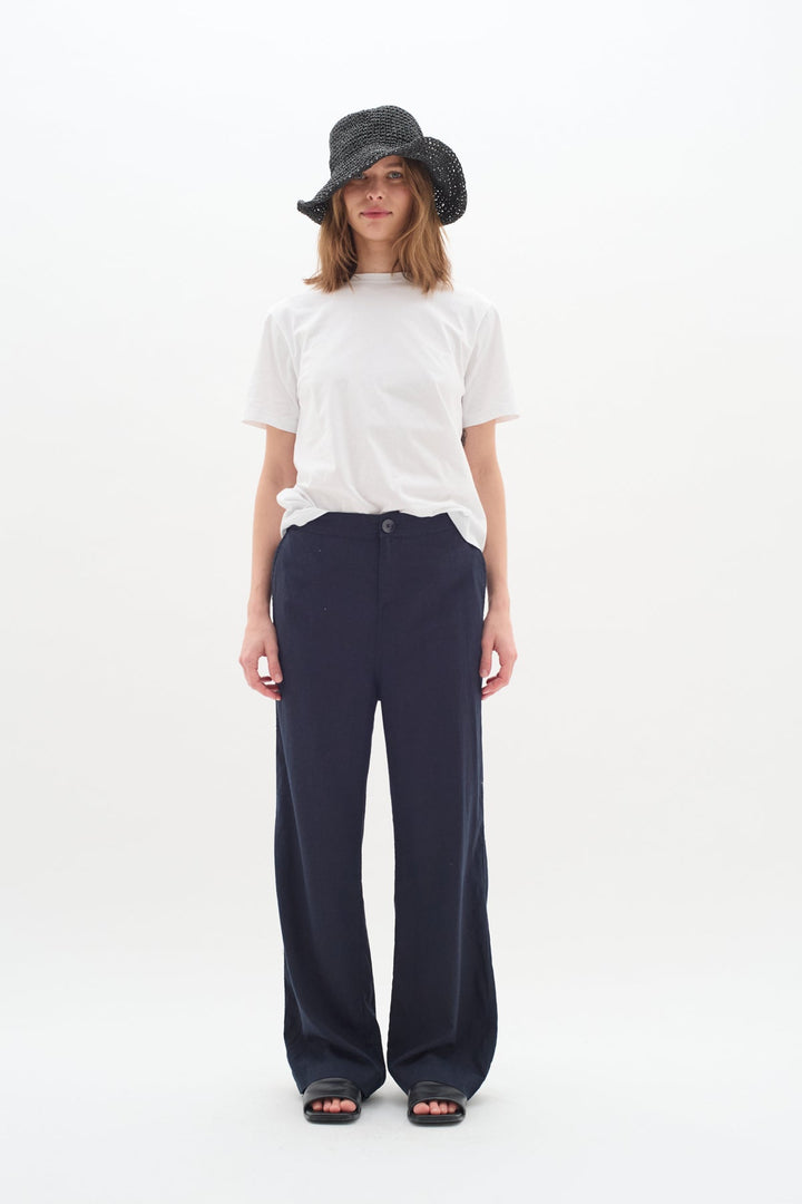 Ellieiw Pants Marine Blue | Bukser | Smuk - Dameklær på nett