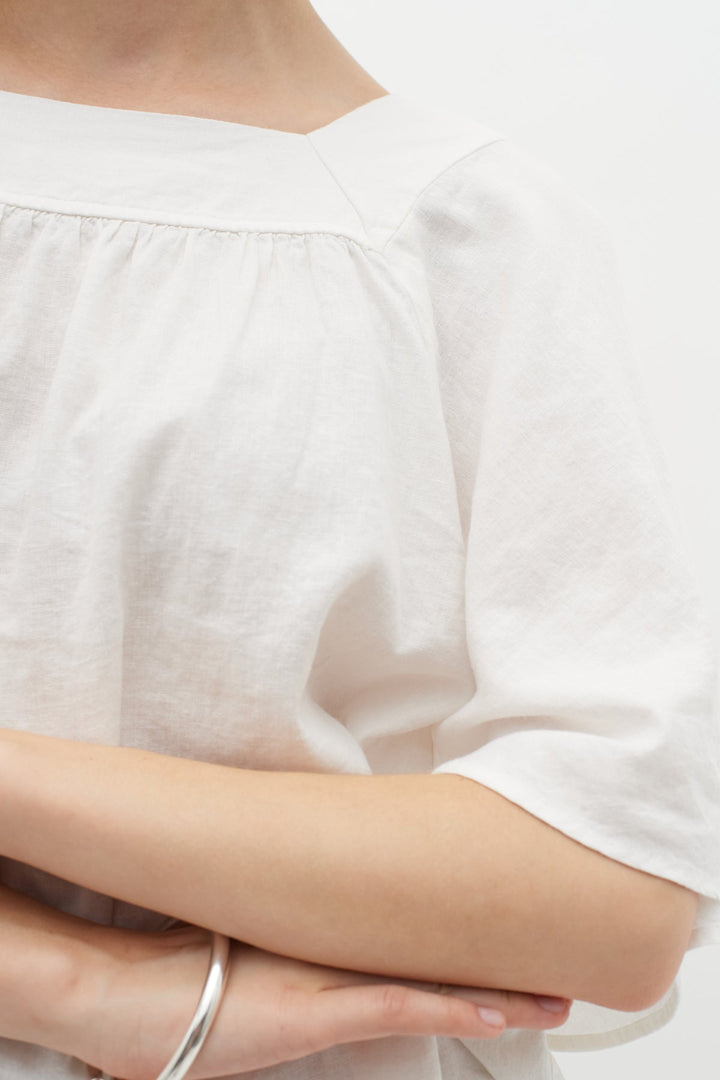 Ellieiw Top Pure White | Skjorter og bluser | Smuk - Dameklær på nett