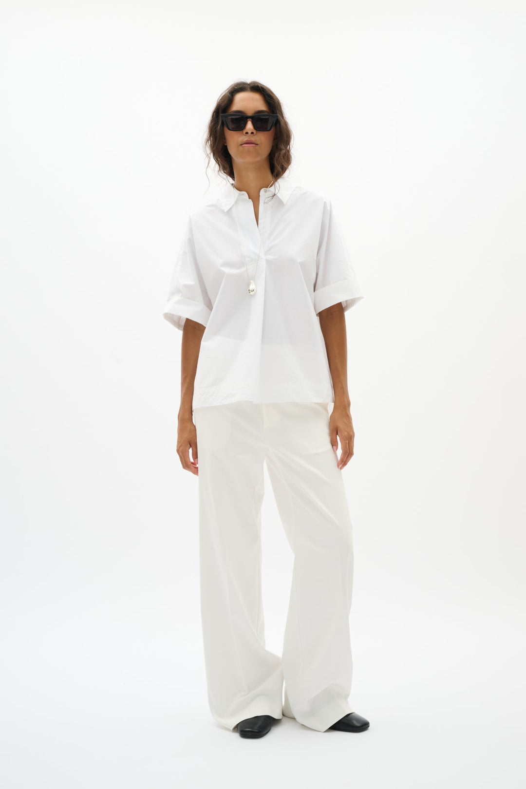 Elliniw Blouse Pure White | Skjorter og bluser | Smuk