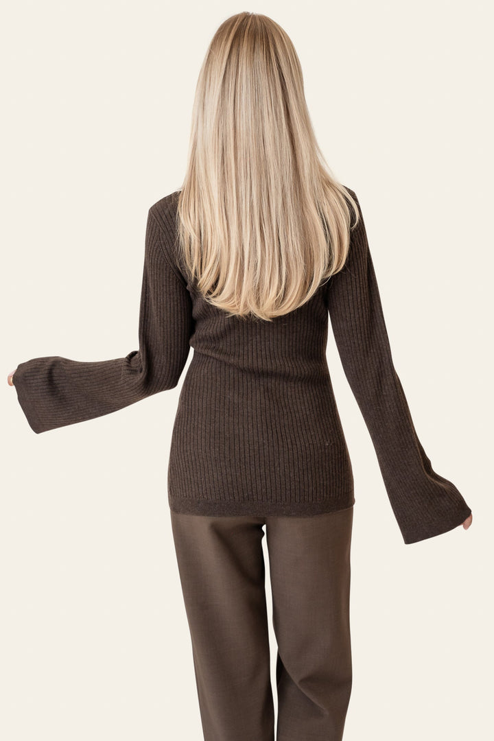 Elma Cardigan Dark Brown | Genser | Smuk