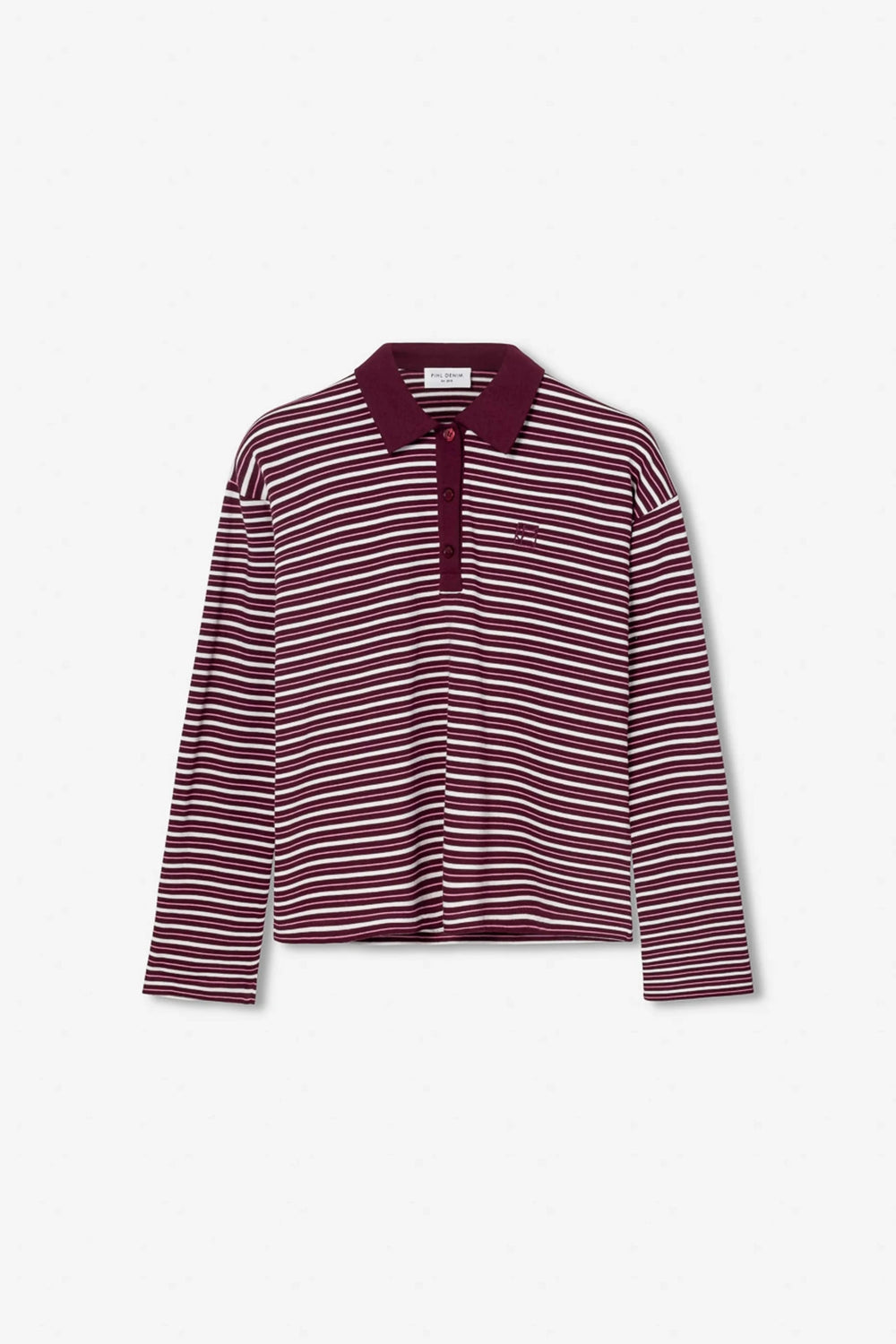 Elmer Polo Shirt Deep Plum Stripe | Genser | Smuk