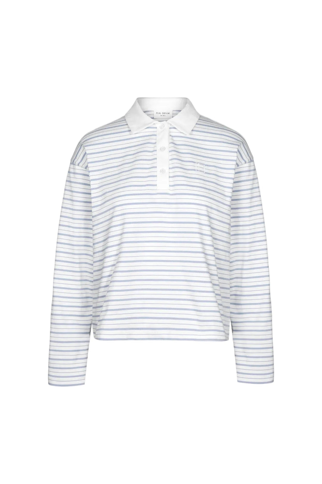 Elmer Polo Shirt Light Blue Stripe | Genser | Smuk