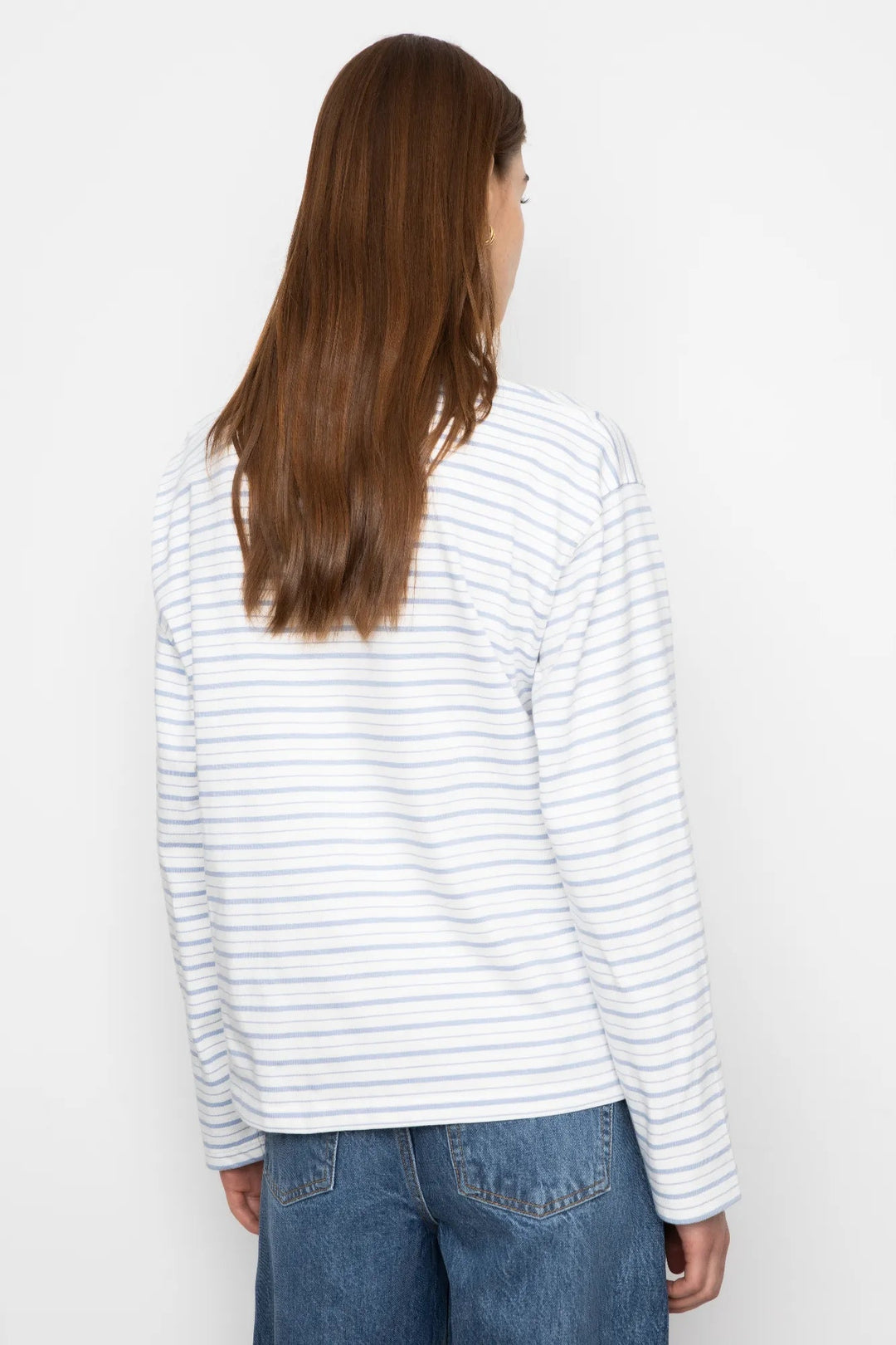 Elmer Polo Shirt Light Blue Stripe | Genser | Smuk