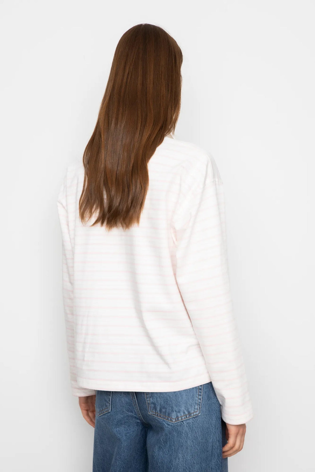 Elmer Polo Shirt Light Pink Stripe | Genser | Smuk