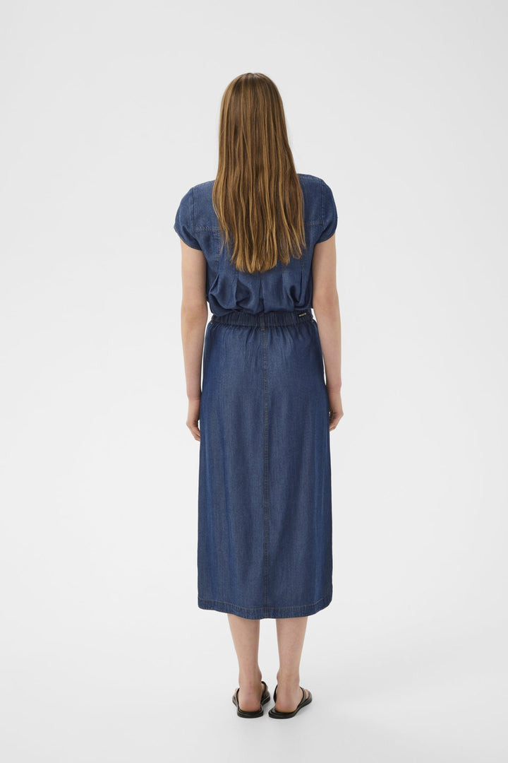 Eloiseiw Skirt Dark Blue Denim | Skjørt | Smuk